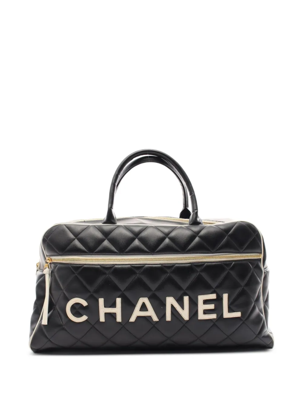 CHANEL Pre-Owned 1994-1996 logo-appliqué travel bag | Black | Image 1