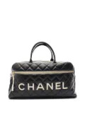 CHANEL Pre-Owned 1994-1996 logo-appliqué travel bag - Black