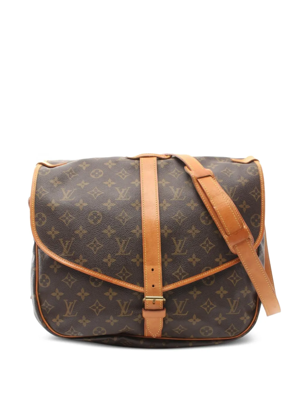 Louis Vuitton Pre-Owned 1987 ソミュール 35 ハンドバッグ - ブラウン Louis Vuitton Pre-Owned 1987 ソミュール 35 ハンドバッグ - ブラウン