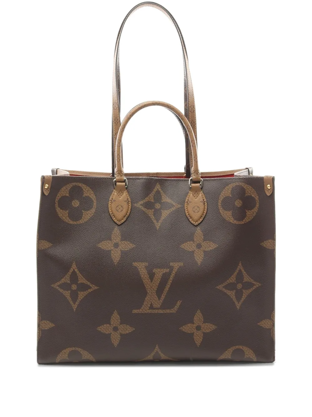 Louis Vuitton Pre-Owned 2019 オン ザ ゴー GM ハンドバッグ - ブラウン Louis Vuitton Pre-Owned 2019 オン ザ ゴー GM ハンドバッグ - ブラウン