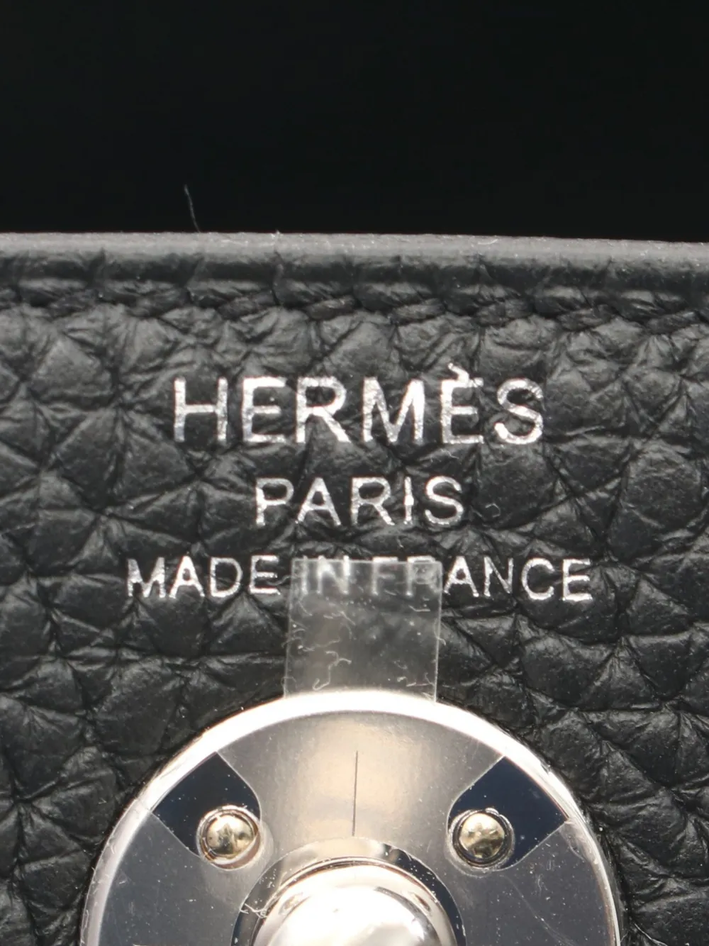 Pre-owned Hermes 2024 Mini Lindy Shoulder Bag In Black