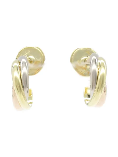 Cartier أقراط 'ترينتي' ذهب أصفر وأبيض عيار 18 من عقد 2010