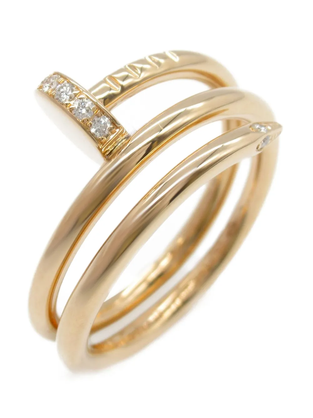 Cartier 2010s ジュスト アン クル ダイヤモンド リング 18Kローズゴールド - ピンク Cartier 2010s ジュスト アン クル ダイヤモンド リング 18Kローズゴールド - ピンク