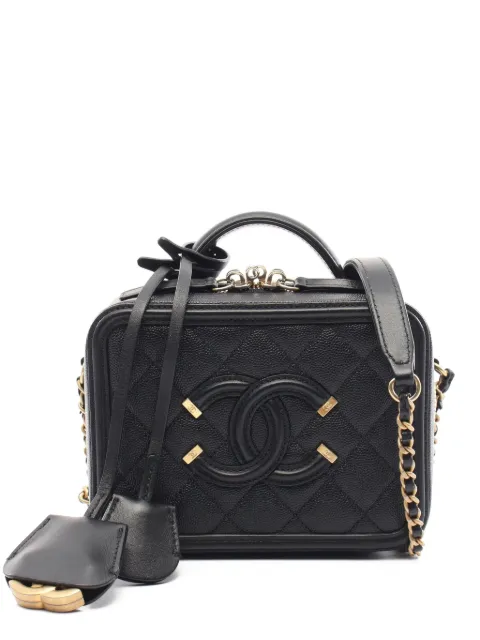CHANEL Pre-Owned 2018-2019 CC Filigree Vanity two-way handbag 