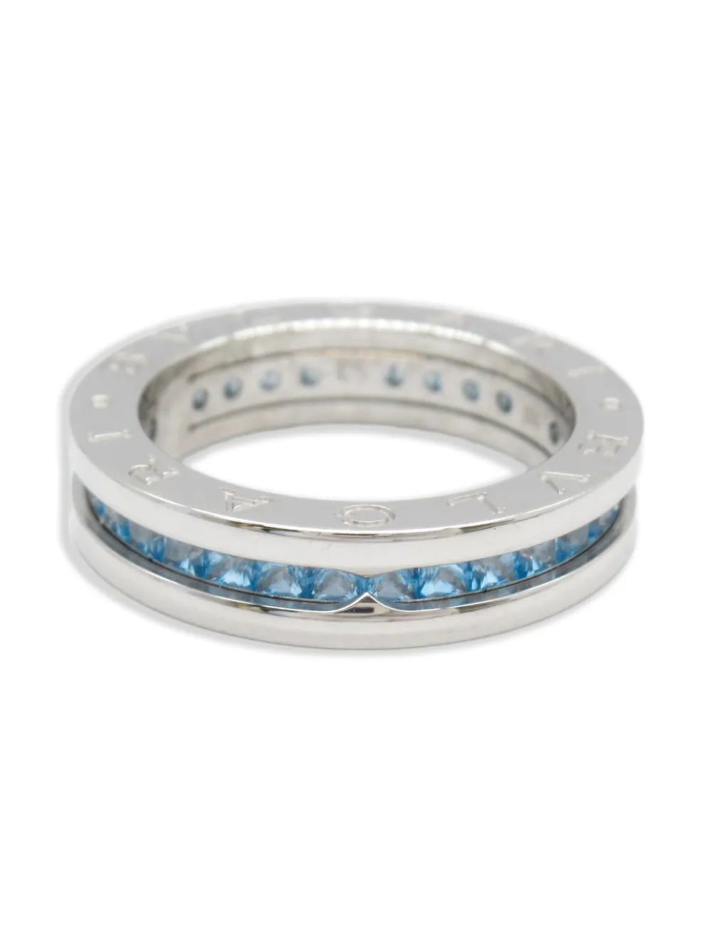 Bvlgari Pre-Owned 2010s B.zero1 18kt white gold blue topaz ring | Silver | Image 1