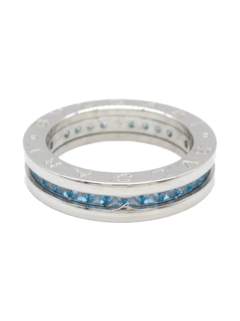 Bvlgari Pre-Owned 2010s B.zero1 18kt white gold blue topaz ring | Pre-Owned | Image 2