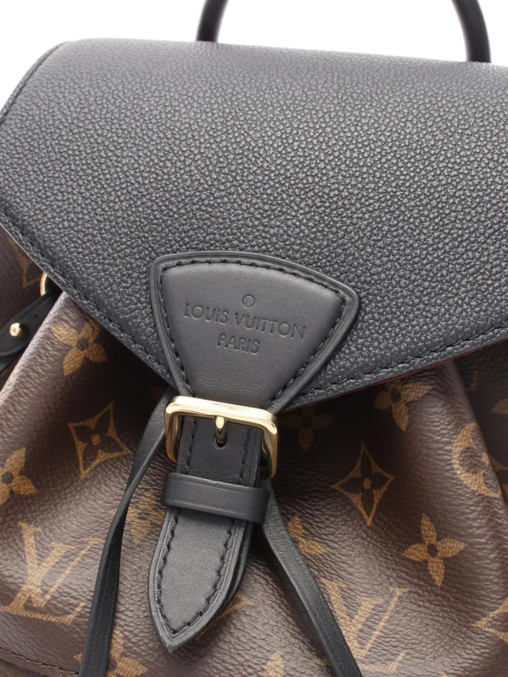 Pre-owned Louis Vuitton 2020 Montsouris Pm Backpack In Brown