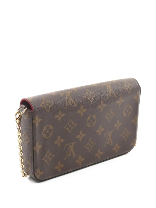 Louis Vuitton Pre-Owned 2021 Pochette Felicie Monogram Shoulder Bag | Brown  | FARFETCH JO