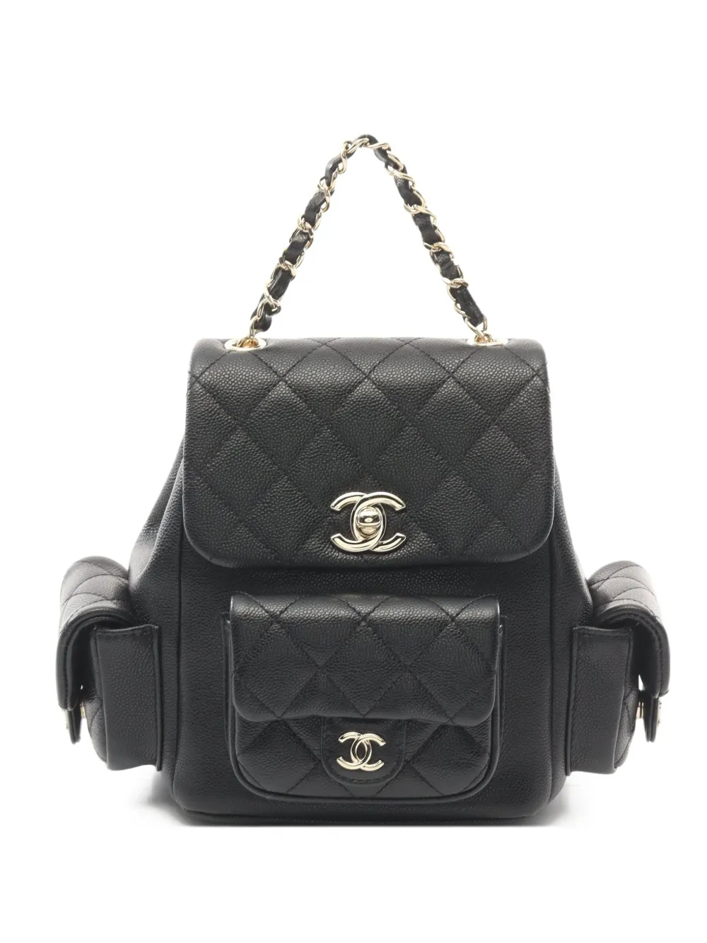 CHANEL Pre-Owned 2021 diamond-quilted backpack | Black | Image 1