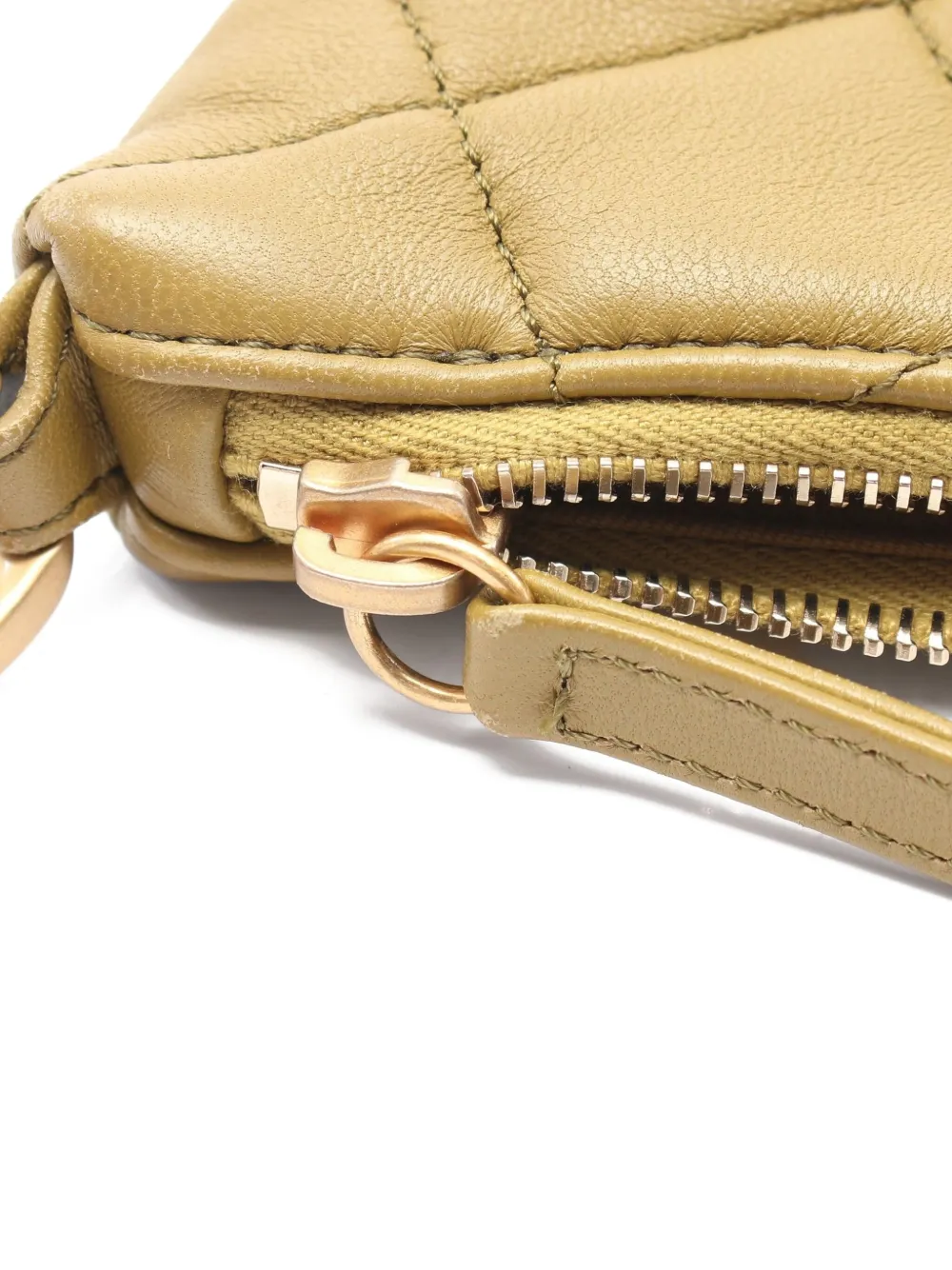 Pre-owned Chanel 2021 Matelassé Shoulder Bag In Green