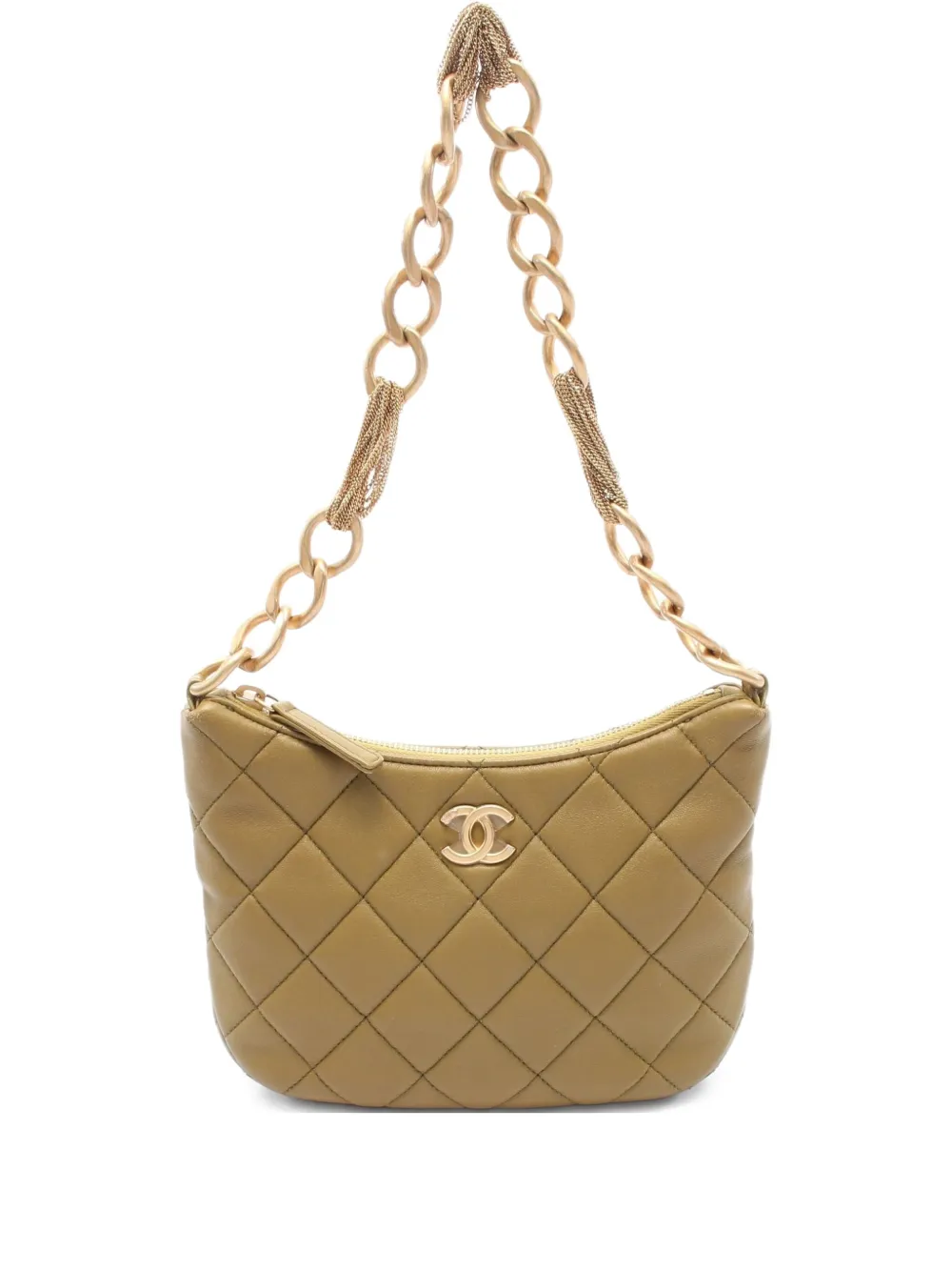 CHANEL Pre-Owned 2021 マトラッセ ショルダーバッグ - グリーン CHANEL Pre-Owned 2021 マトラッセ ショルダーバッグ - グリーン