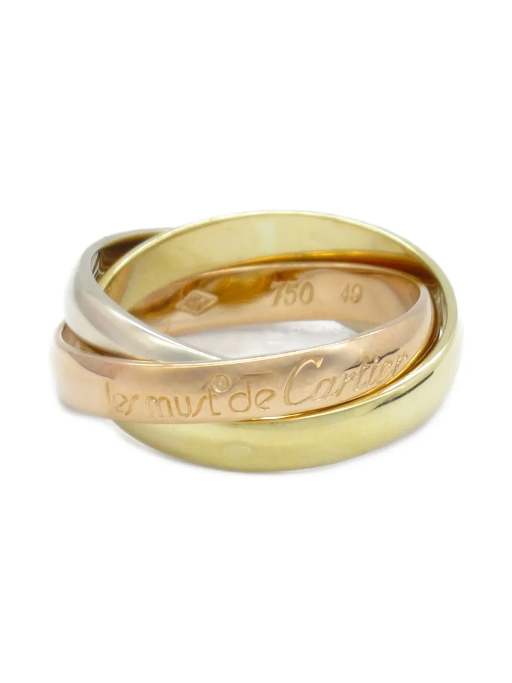 Cartier 2010s 18K white, gold and yellow gold Trinity ring | Gold | Image 1