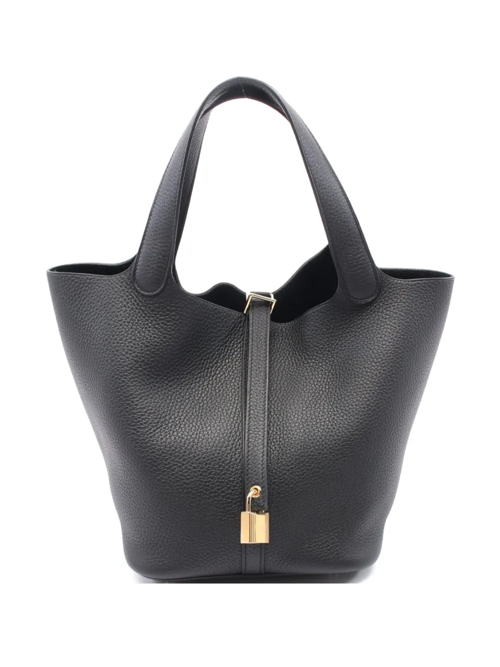 Hermès Pre-Owned 2024 ピコタン MM ハンドバッグ - ブラック Hermès Pre-Owned 2024 ピコタン MM ハンドバッグ - ブラック