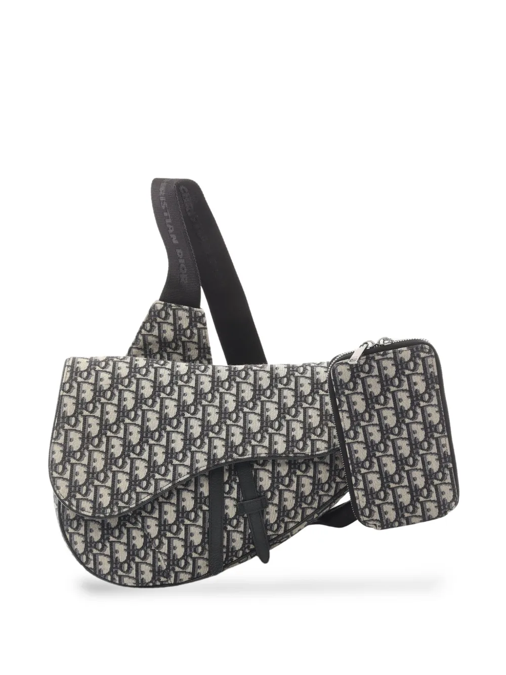 Christian Dior Pre-Owned 2010s オブリーク サドル ショルダーバッグ - ニュートラル Christian Dior Pre-Owned 2010s オブリーク サドル ショルダーバッグ - ニュートラル