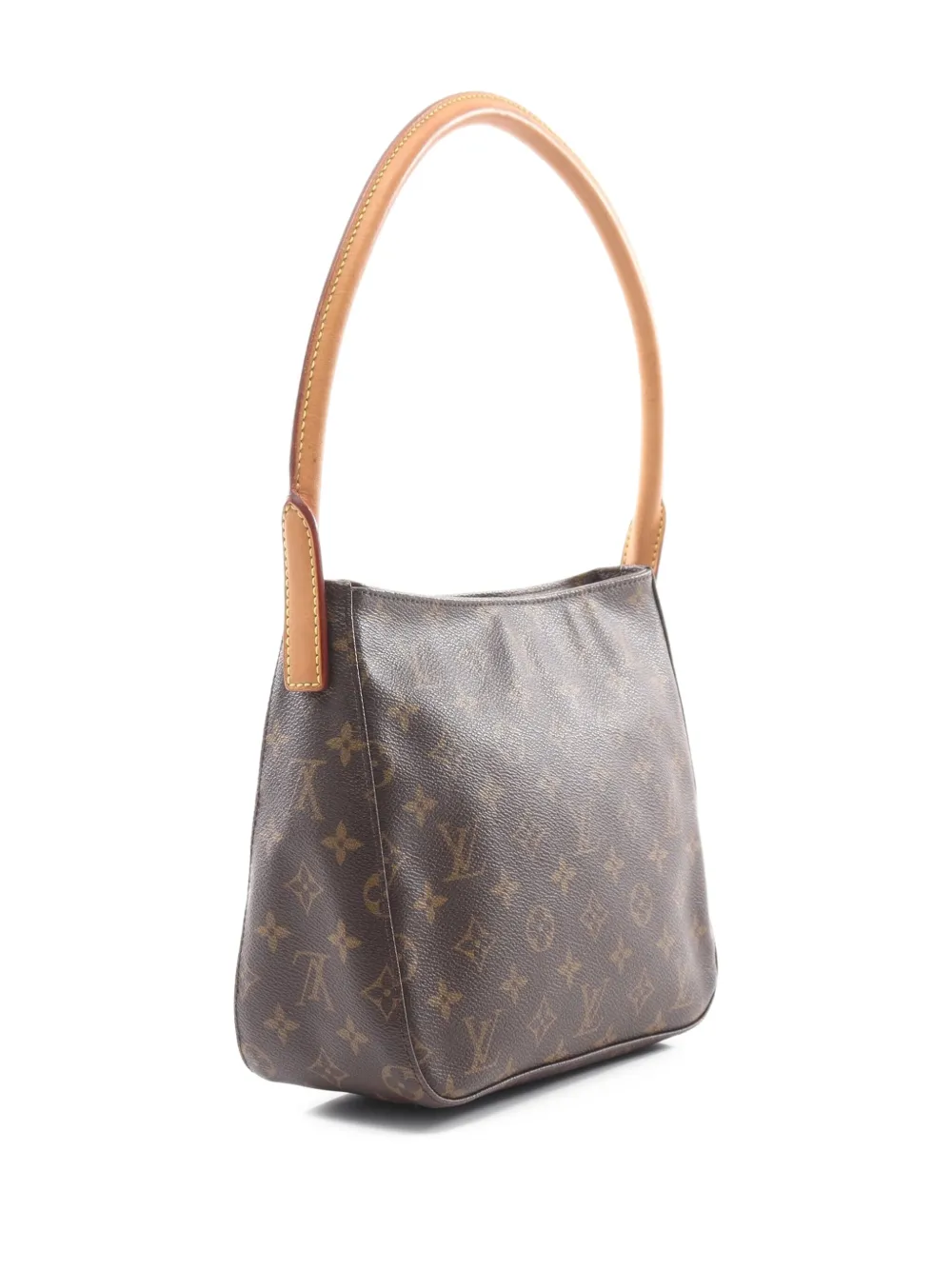 Pre-owned Louis Vuitton 2002 Looping Mm Shoulder Bag In Brown
