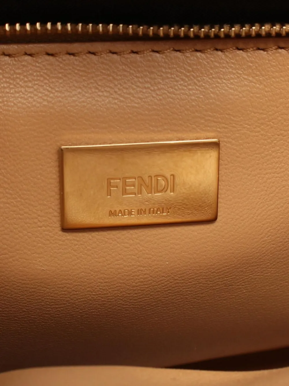 Pre-owned Fendi 2010s Mini Peekaboo Two-way Handbag In Neutrals