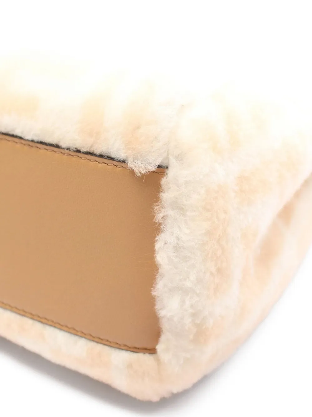 Pre-owned Fendi 2010s Mini Peekaboo Two-way Handbag In Neutrals