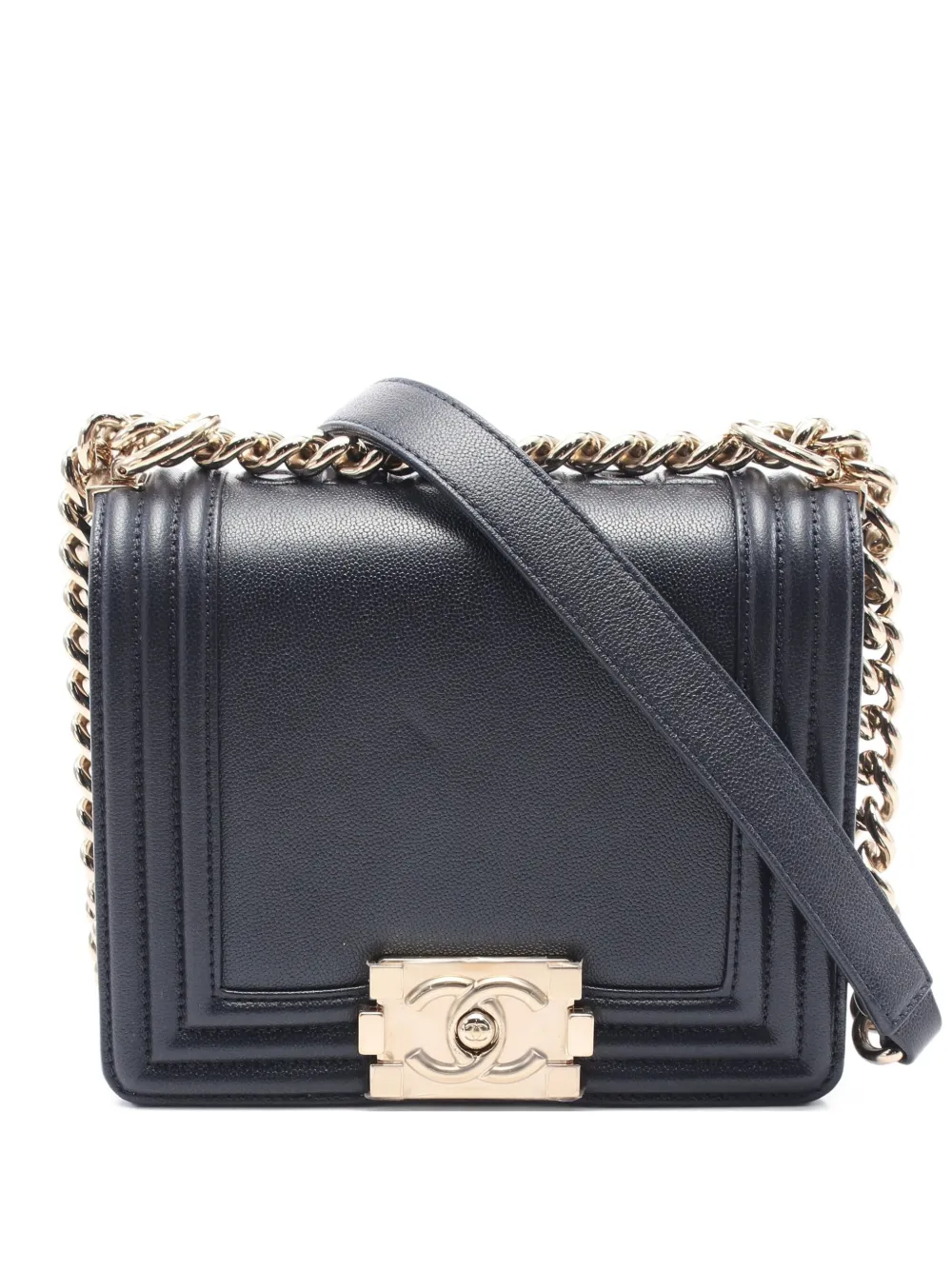 CHANEL Pre-Owned 2021 ボーイ シャネル ショルダーバッグ - ブラック CHANEL Pre-Owned 2021 ボーイ シャネル ショルダーバッグ - ブラック