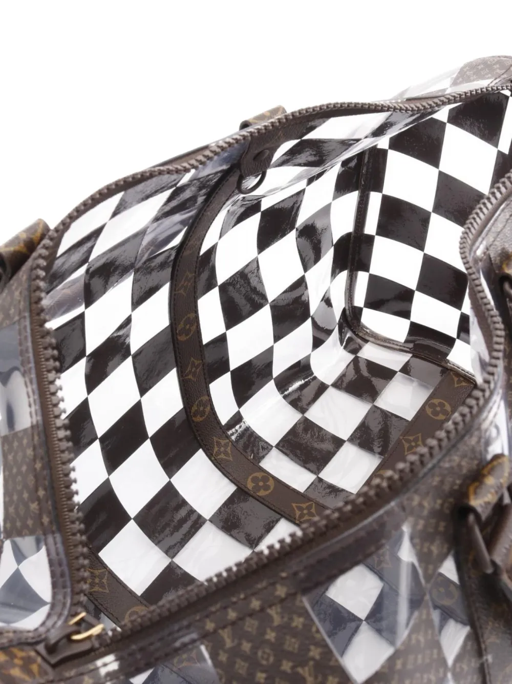 Pre-owned Louis Vuitton 2010s Keepall Bandouliere 50 Bag In Brown