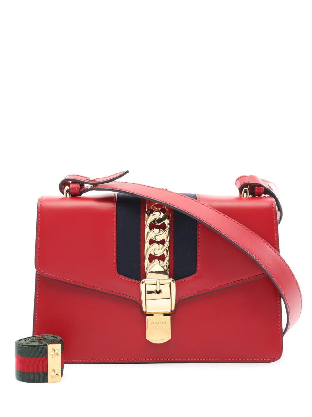 Gucci Pre-Owned 2010s シルヴィ 2way バッグ S - レッド Gucci Pre-Owned 2010s シルヴィ 2way バッグ S - レッド