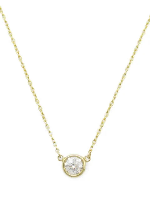 Tiffany & Co. Pre-Owned قلادة 'باي ذا يارد' ذهب أصفر عيار 18 بدلاية مرصعة بألماس من عقد 2010
