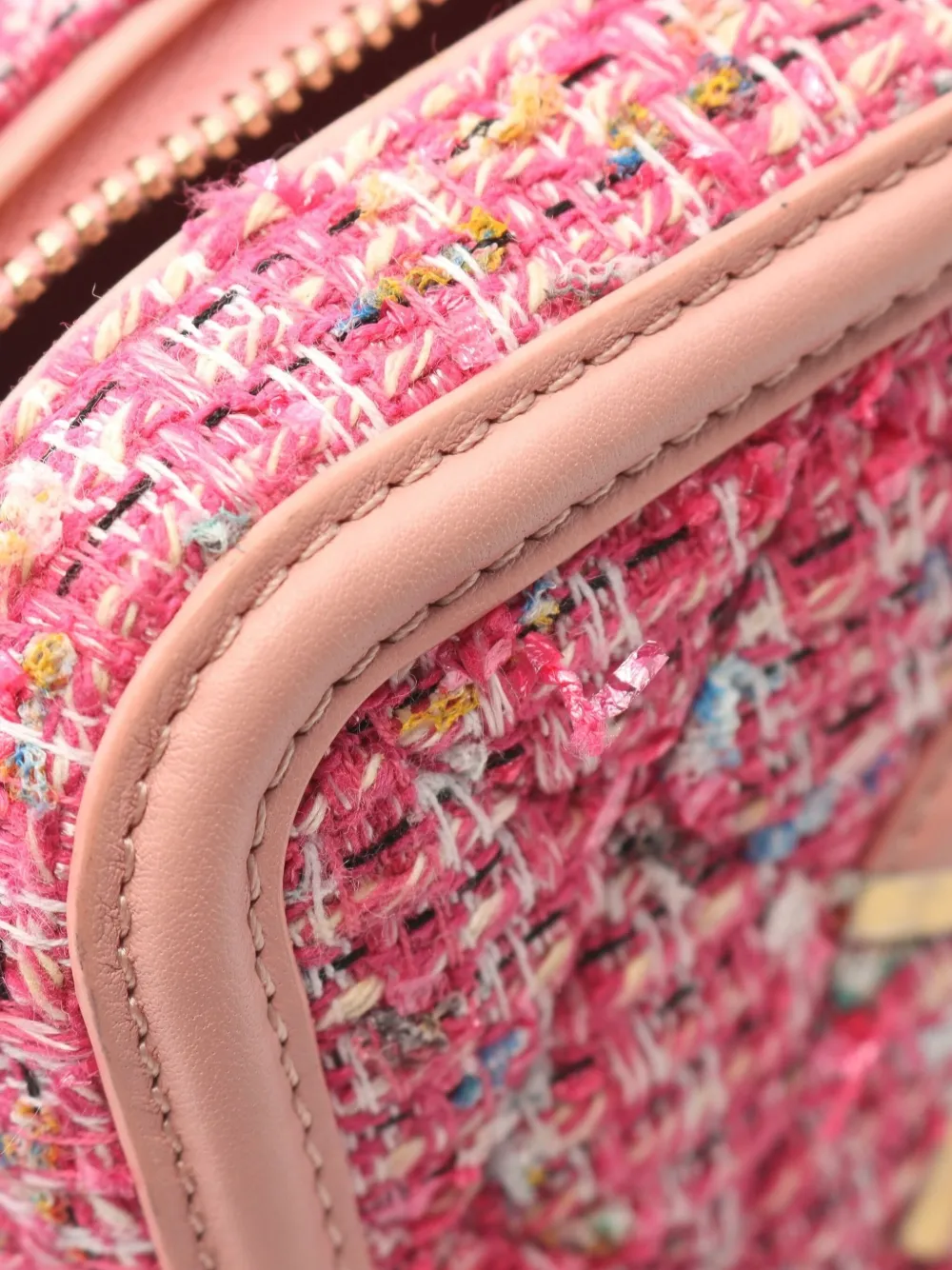Pre-owned Chanel 2019 Small Cc Filigree Two-way Vanity Bag In Pink