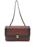 CHANEL Pre-Owned 2015-2016 Matelasse single flap handbag - Brown