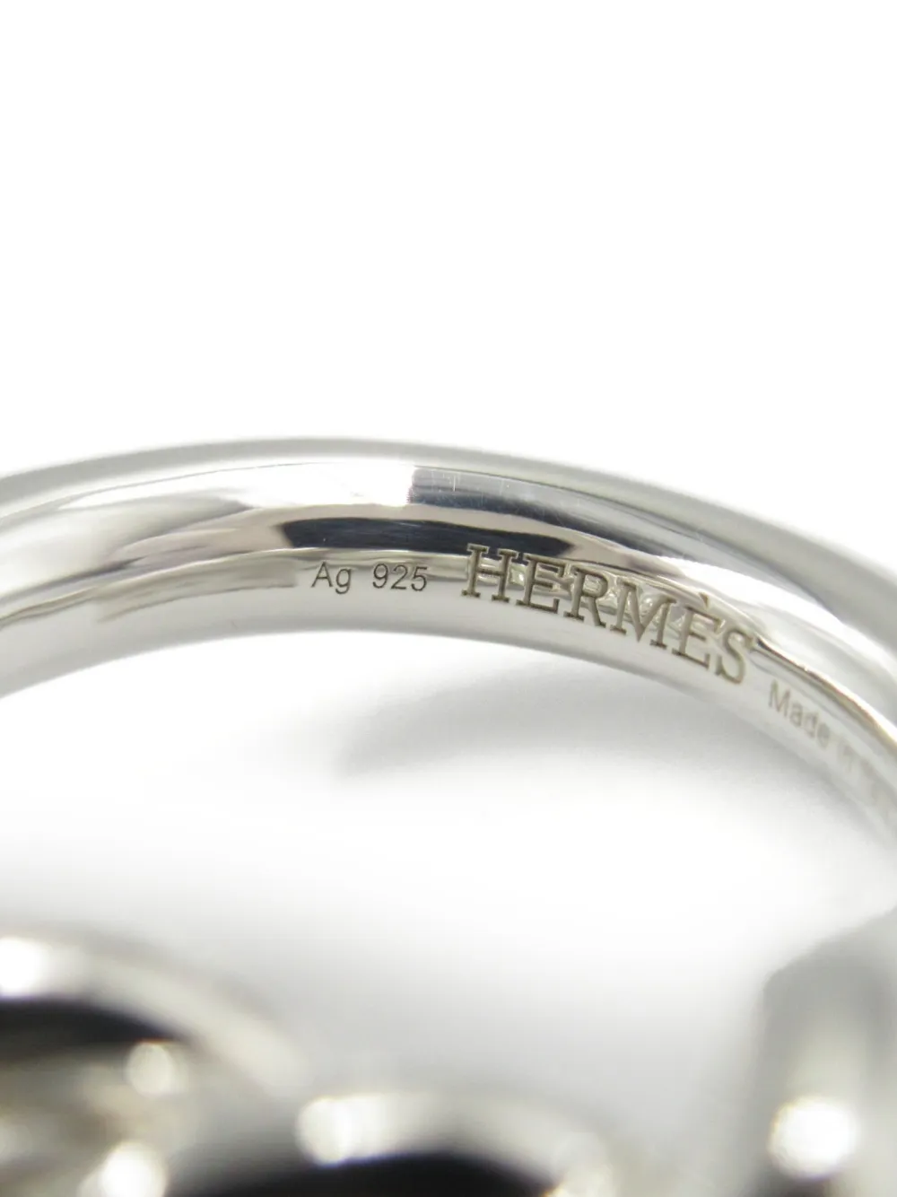 Pre-owned Hermes 2010s Echappee Ring In 银色