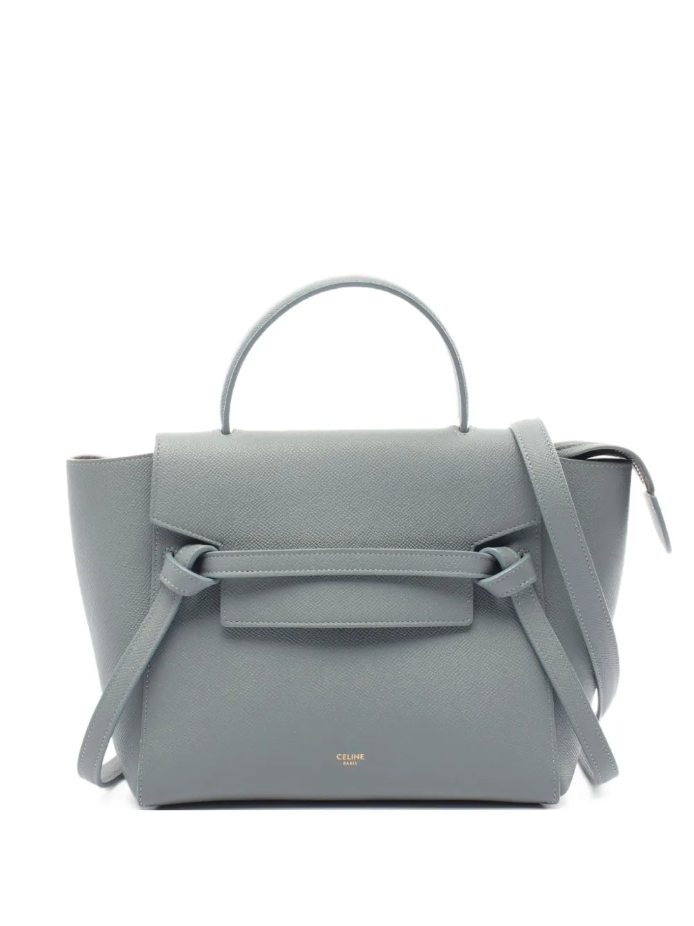 Pre-owned Celine 2010 Mini Two-way Belt Bag In Gray