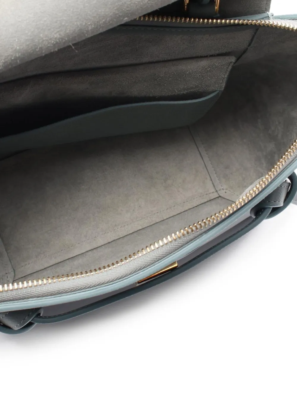 Pre-owned Celine 2010 Mini Two-way Belt Bag In Gray