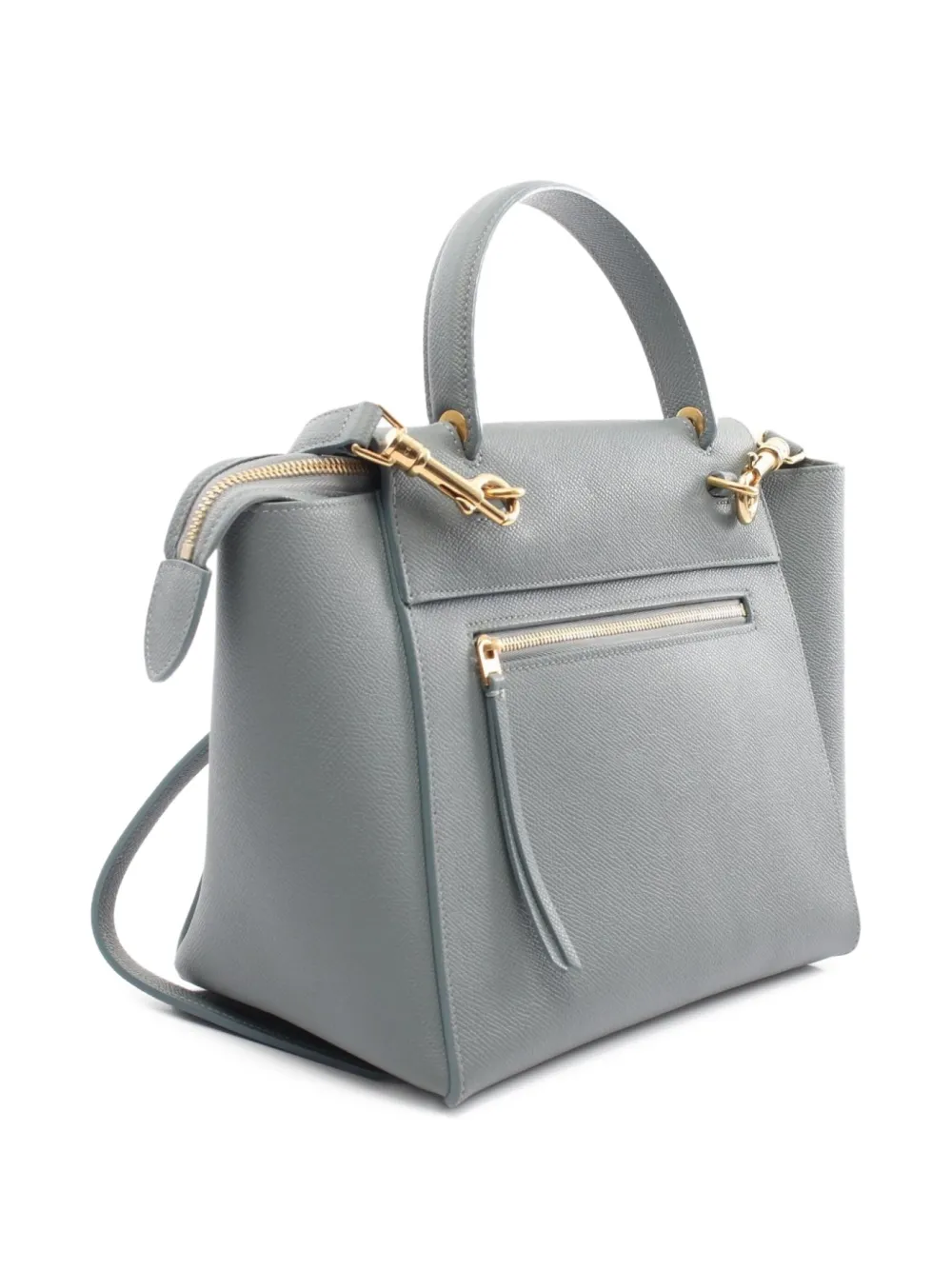 Pre-owned Celine 2010 Mini Two-way Belt Bag In Gray