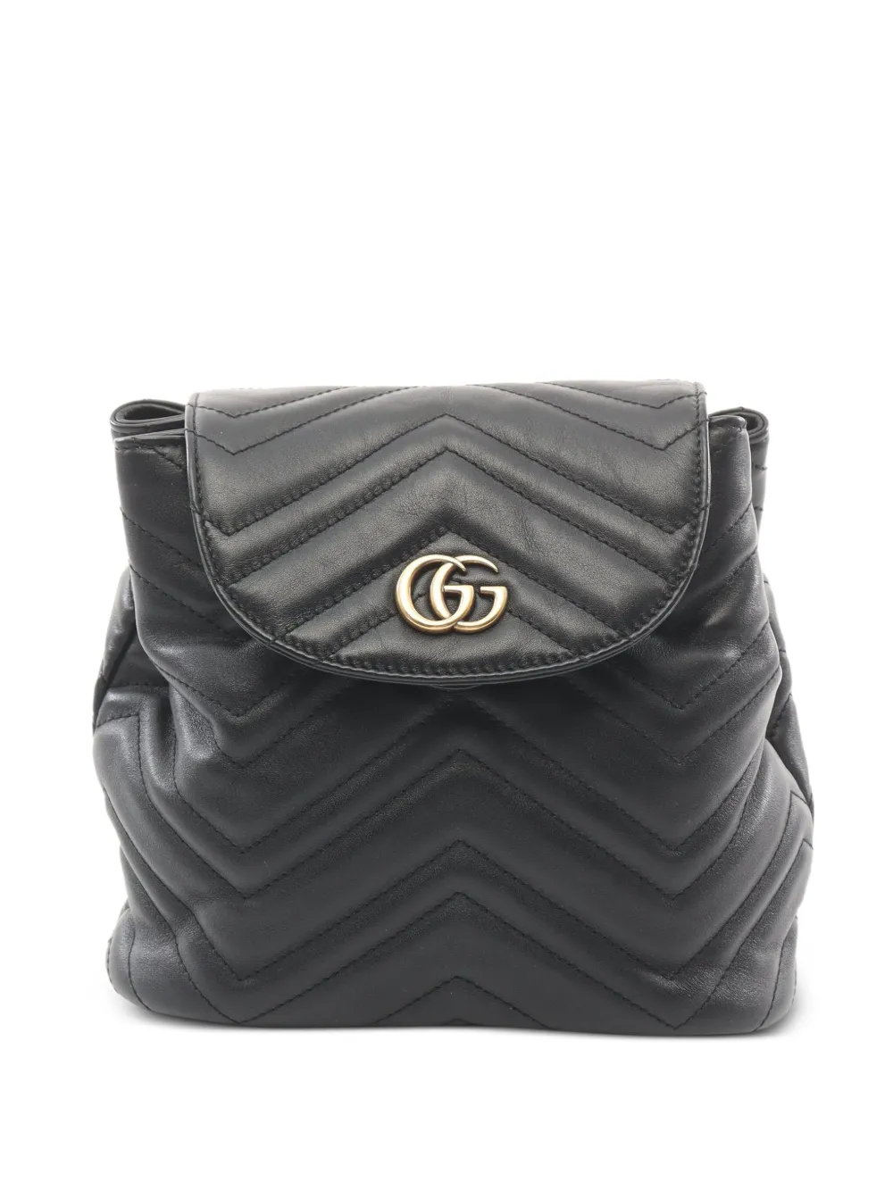 Gucci Pre-Owned 2010s GGマーモント バックパック - ブラック Gucci Pre-Owned 2010s GGマーモント バックパック - ブラック