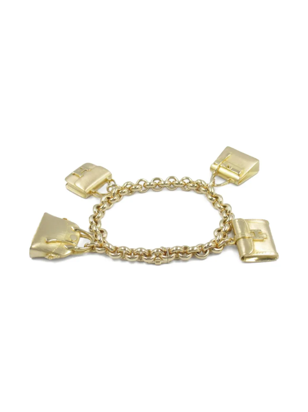 Hermès Pre-Owned 2010s 18K yellow gold bag-charms bracelet | Image 2