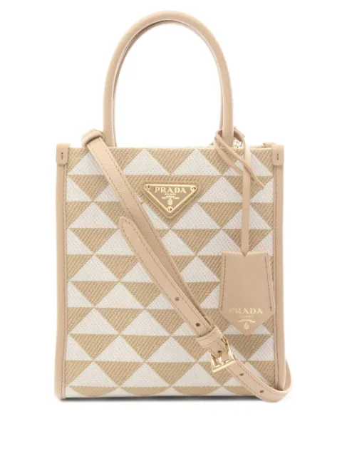 Prada Pre-Owned 2010s Symbole embroidered tote bag
