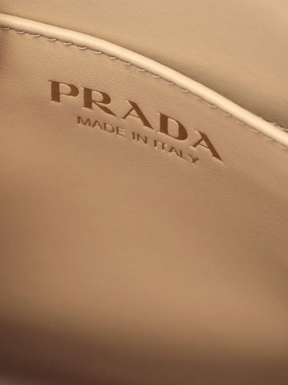 Pre-owned Prada 2010s Symbole Embroidered Tote Bag In Neutrals