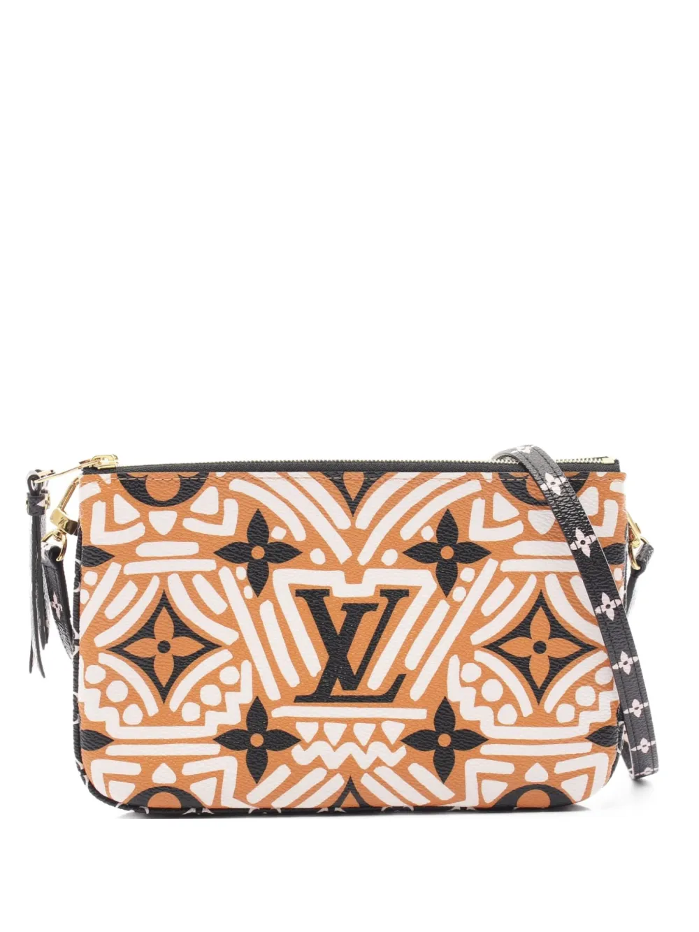 Louis Vuitton Pre-Owned 2020 Crafty ダブルジップ ショルダーバッグ - ホワイト Louis Vuitton Pre-Owned 2020 Crafty ダブルジップ ショルダーバッグ - ホワイト
