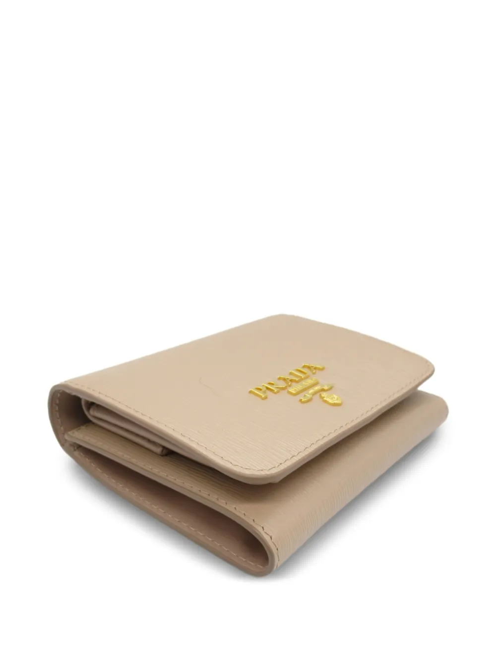 Pre-owned Prada 2010s Tri-fold Wallet In Neutrals