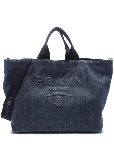 Prada Pre-Owned 2010s Denim tote bag