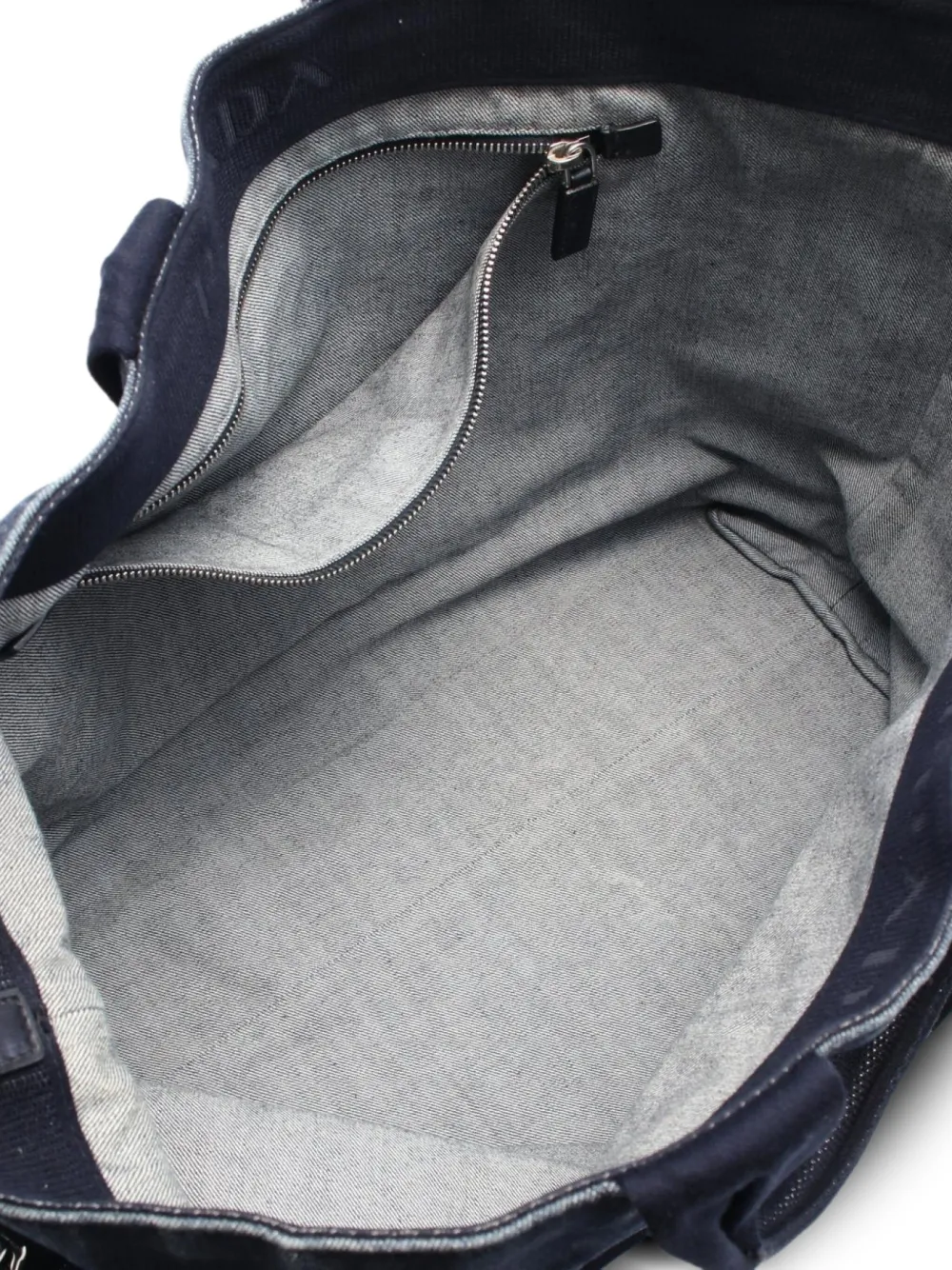 Pre-owned Prada 2010s Denim Tote Bag In Blue