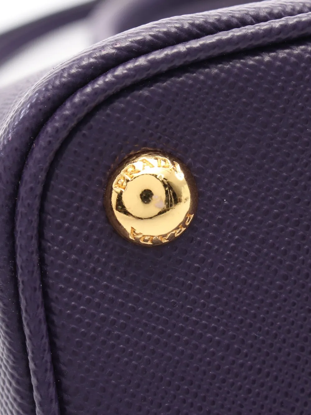 Pre-owned Prada 2010s Saffiano Two-way Handbag In Purple
