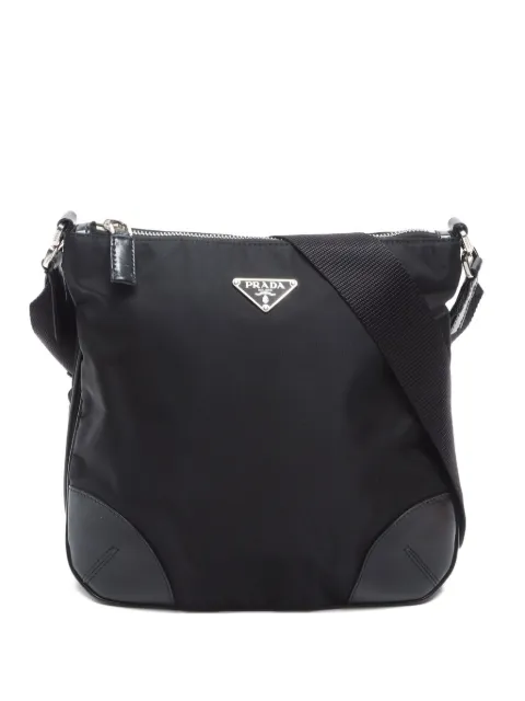 Prada Pre-Owned 2000-2013  triangle-logo shoulder bag