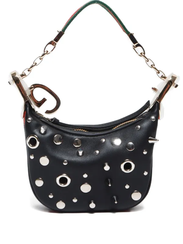 Gucci Pre-Owned 2020-2024 Mini Studded Shoulder Bag Black FARFETCH IN - Main Image