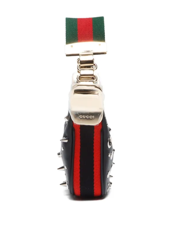Gucci Pre-Owned 2020-2024 Mini Studded Shoulder Bag | Black | FARFETCH