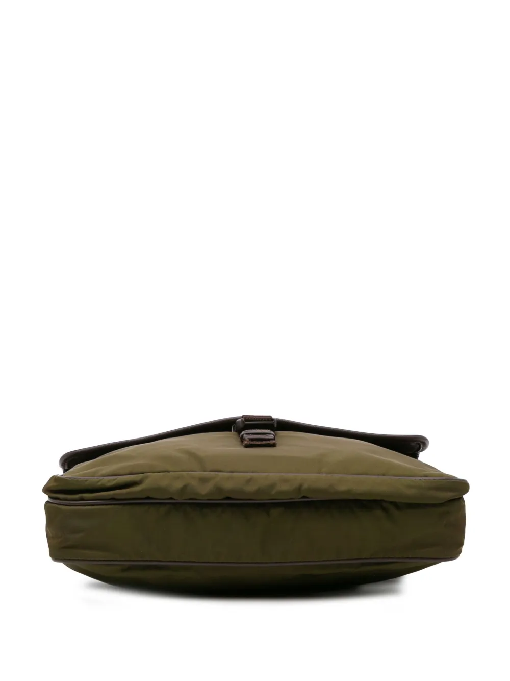 Pre-owned Prada 2013-2024 Tessuto Zip Top Crossbody Bag In Green