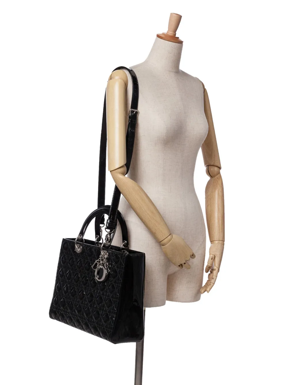 美品・ヴィンテージ【Dior】2016 パテント サッチェルバッグ 美品・ヴィンテージ【Dior】2016 パテント サッチェルバッグ