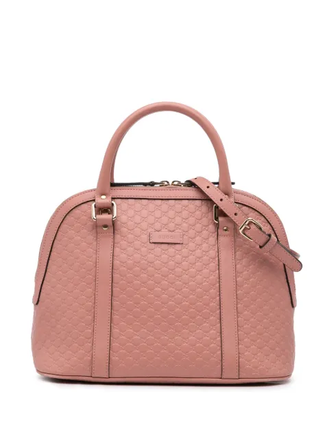 Gucci Pre-Owned 2016-2024 Medium Microguccissima Dome satchel