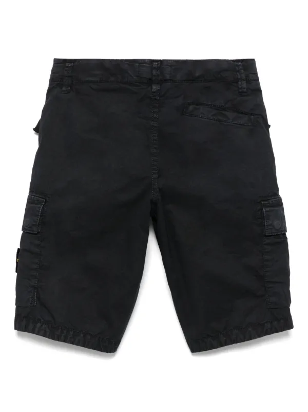 Stone Island Junior ショートパンツ | ブラック | FARFETCH JP