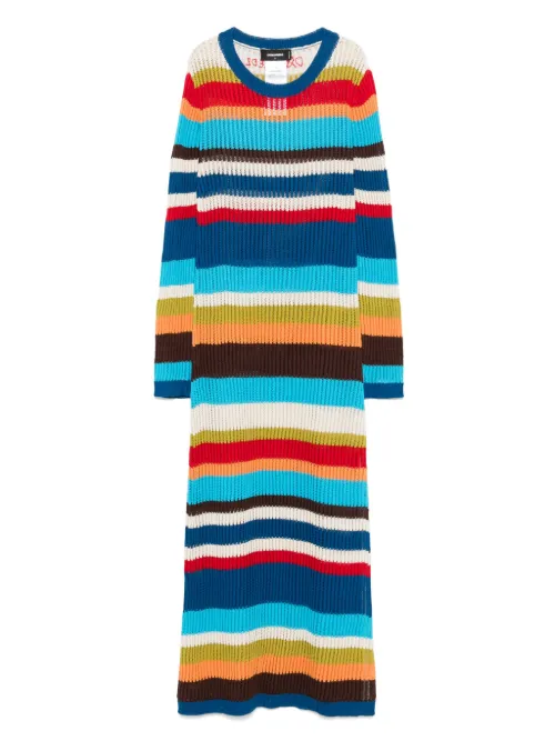 Robe en maille à coupe longue - DSQUARED2 - Modalova