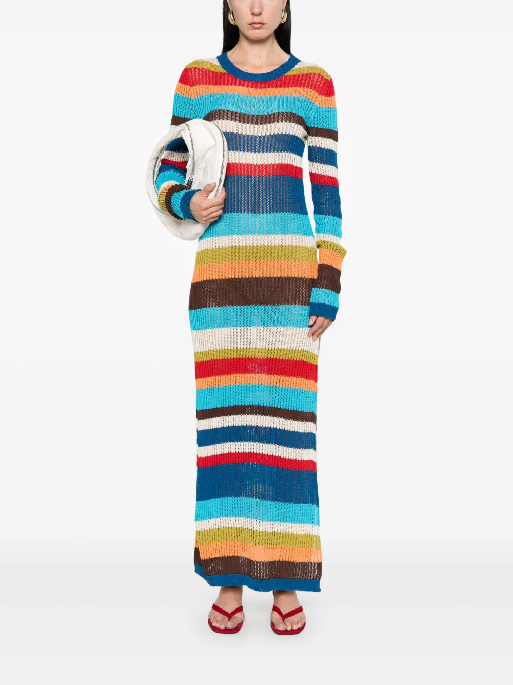 DSQUARED2 Gebreide maxi-jurk - Blauw