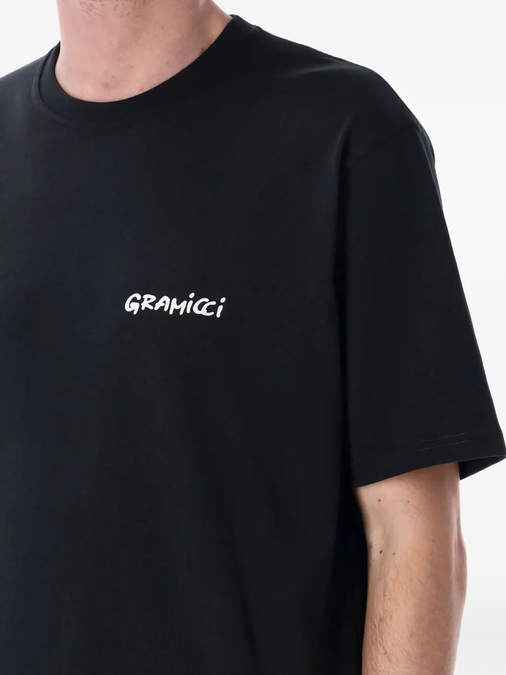 Gramicci T-shirt met slangenprint Zwart